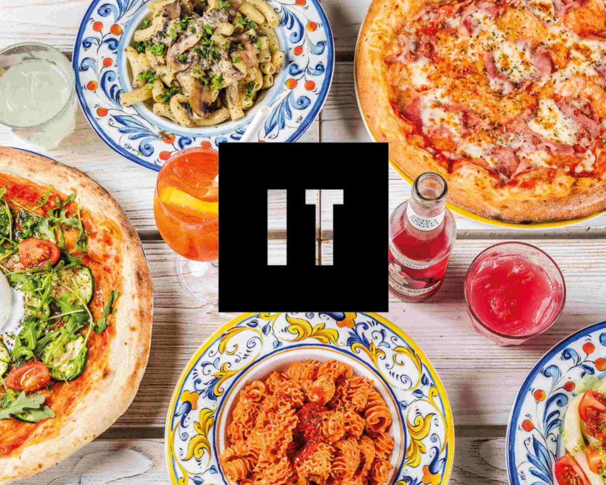 Italian food spread
